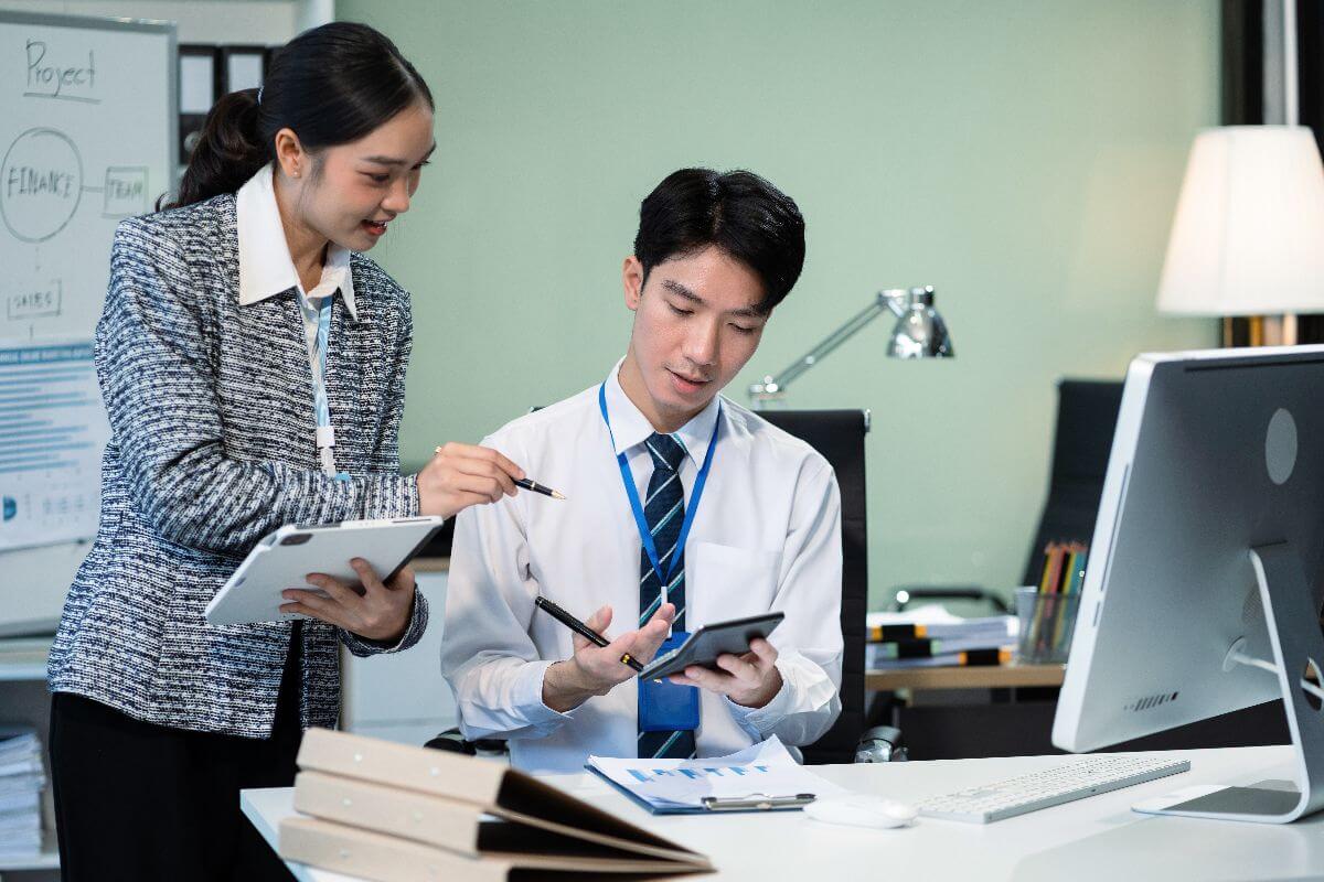 experienced executive in workplace and hiring process