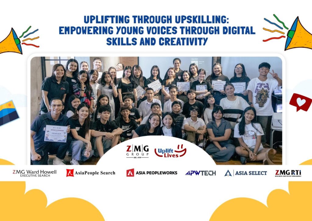 ZMG Group and ChildHope Philippines participants at a digital skills and creativity workshop